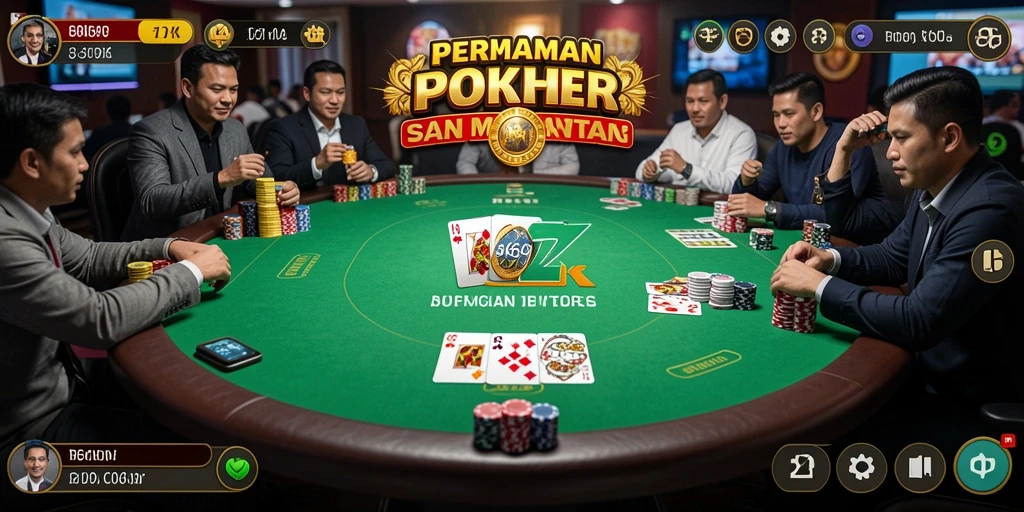 Screenshot menampilkan gameplay intens Poker di 369ZK.