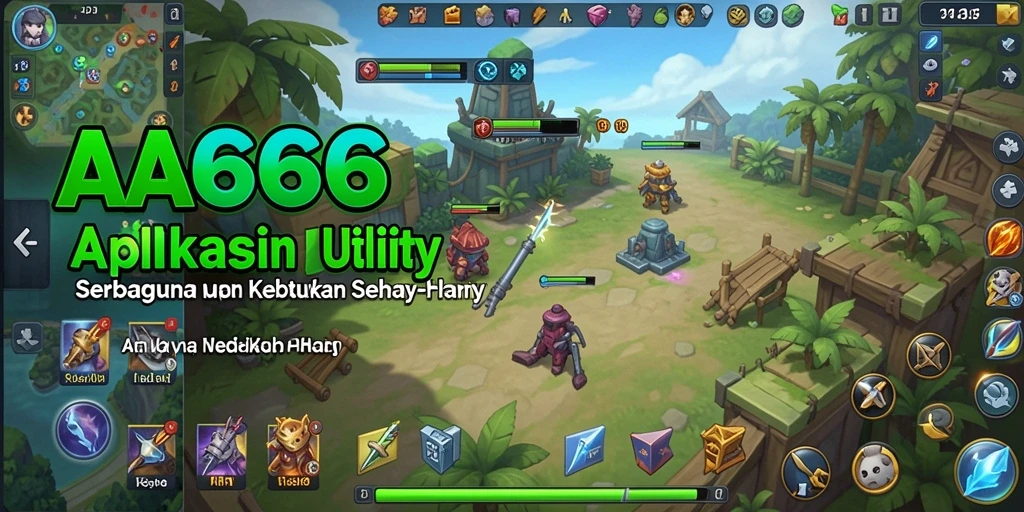 Screenshot menunjukkan antarmuka aplikasi AA666 yang sederhana dan fungsional.