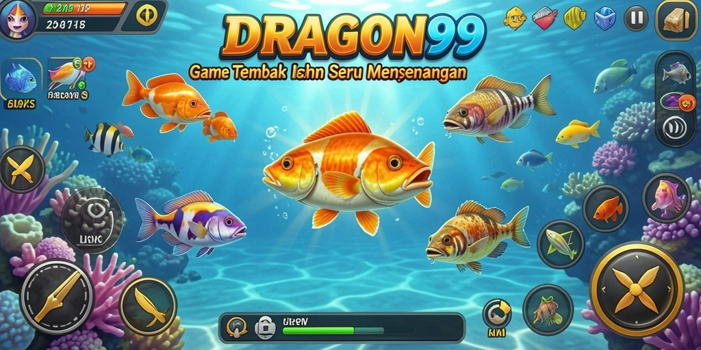 Tampilan gameplay DRAGON99 yang menarik dan penuh aksi Tembak Ikan.