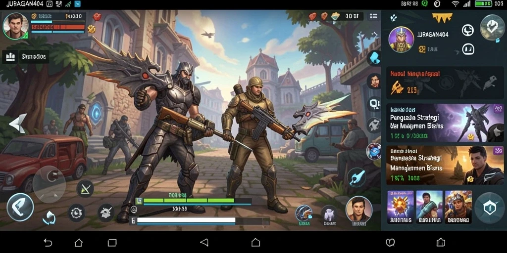 Tampilan gameplay mendebarkan dalam JURAGAN404 yang menantang.