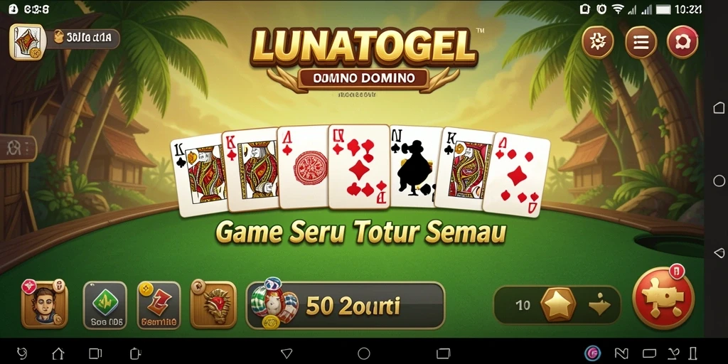 Tampilan gameplay LUNATOGEL yang menarik dan penuh warna.