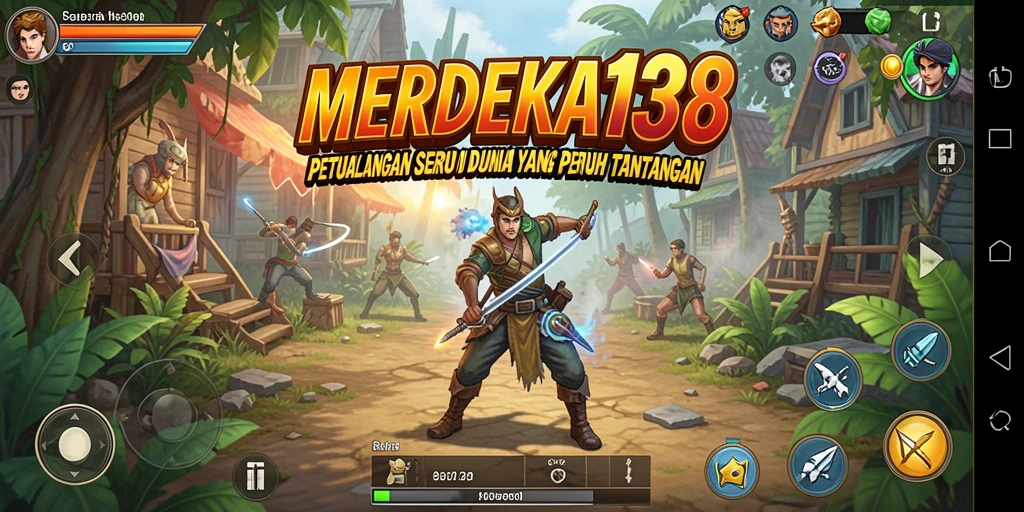 Gameplay MERDEKA138 dengan tantangan petualangan yang mendebarkan.