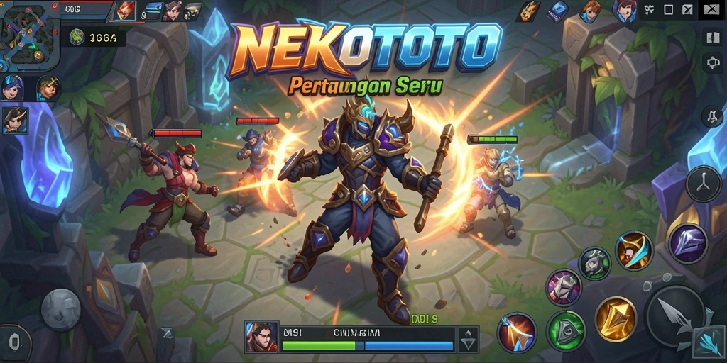 Tampilan gameplay seru di dunia MOBA NEKOTOTO.