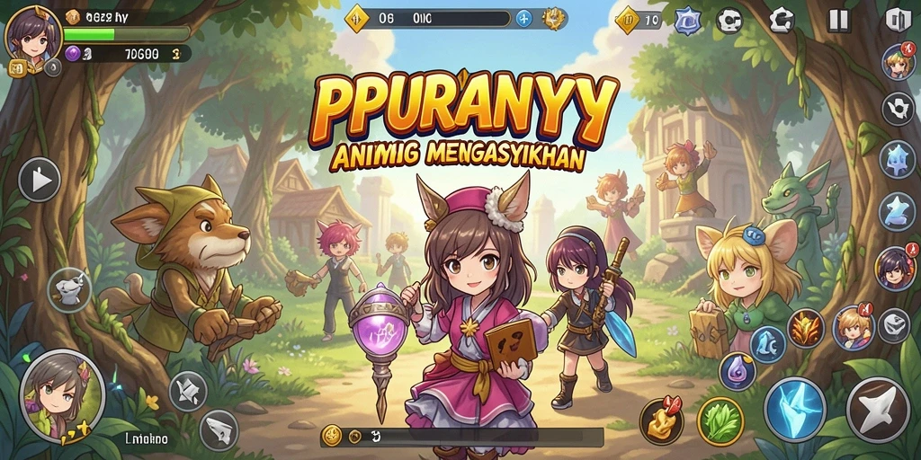 Tampilan gameplay menakjubkan dari PPRRYY yang penuh warna.