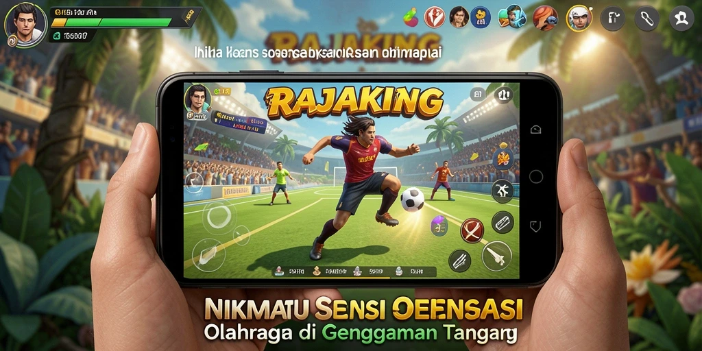 Gameplay mengesankan dalam RAJAKING dengan beragam cabang olahraga.