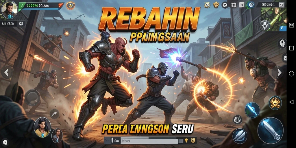 Screenshot dari pertarungan seru di REBAHIN dengan karakter yang sedang bertarung.
