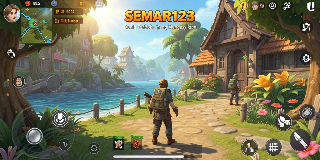 Screenshot SEMAR123 menampilkan petualangan seru di dunia terbuka.