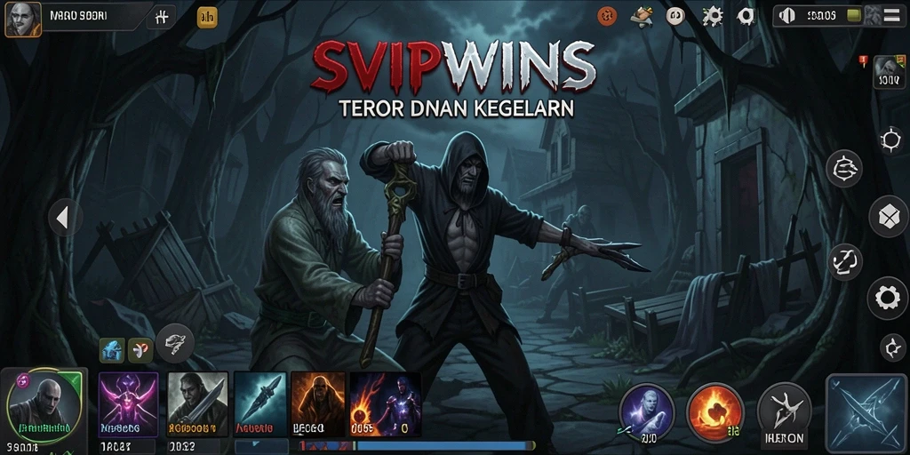 Tampilan gameplay yang menegangkan dan menyeramkan dari SVIPWINS.