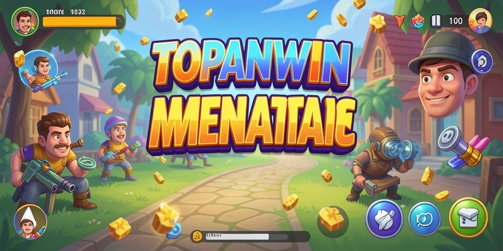Screenshot utama TOPANWIN menunjukkan aksi gameplay Arcade yang seru.